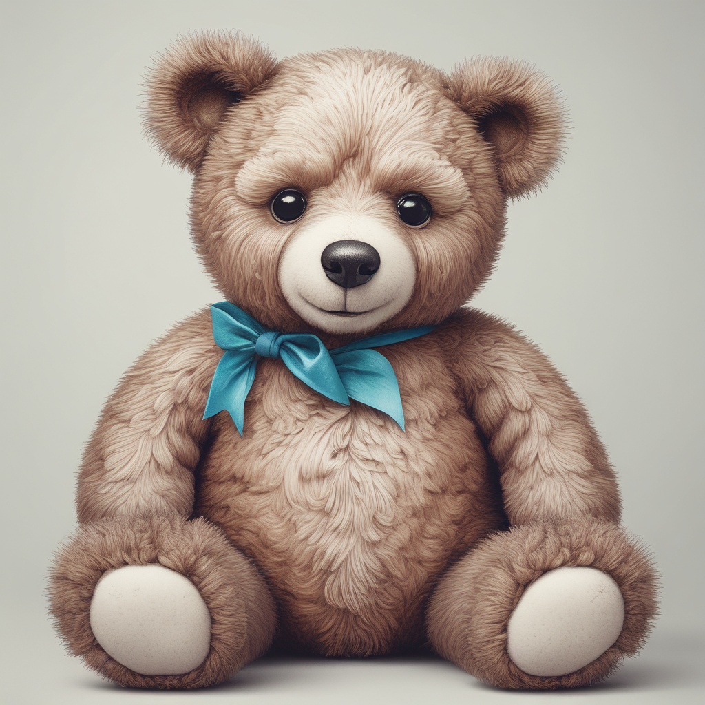 Teddy bear with undefined coloring